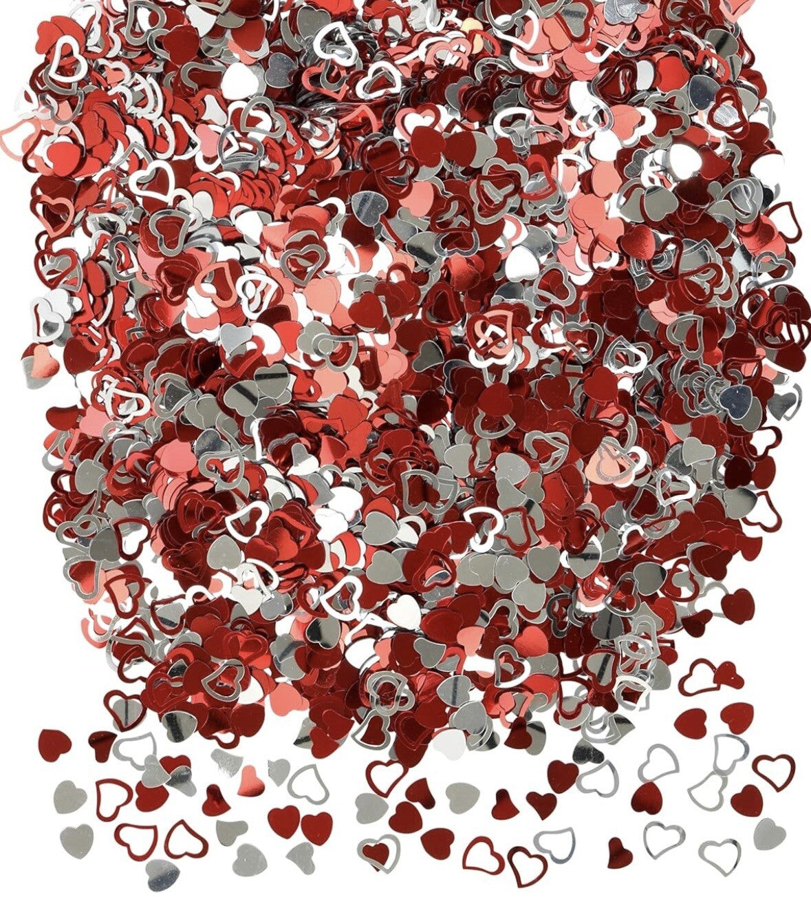 Red Love Heart Table Confetti Romantic Wedding Anniversary Party Valentines