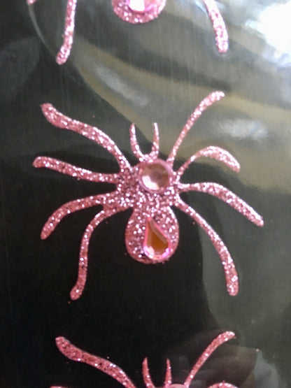 15 spider Halloween Temporary Tattoo Body Art glitter sparkly Decoration girly