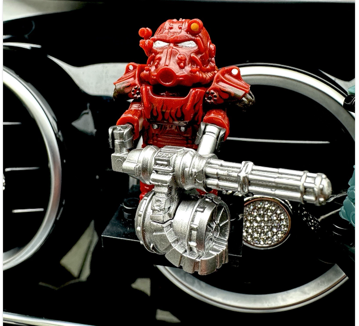 Fallout T60 Car Air Freshener Mini Figure Gaming Clip Vent Scent Gift