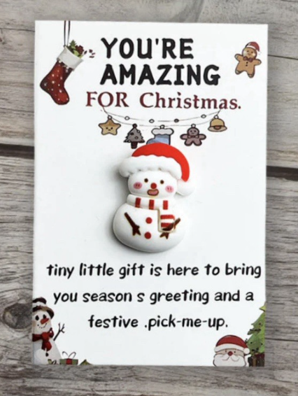 Christmas Gift Pocket Hug Your Amazing Santa Reindeer In Card Gift Secret Santa