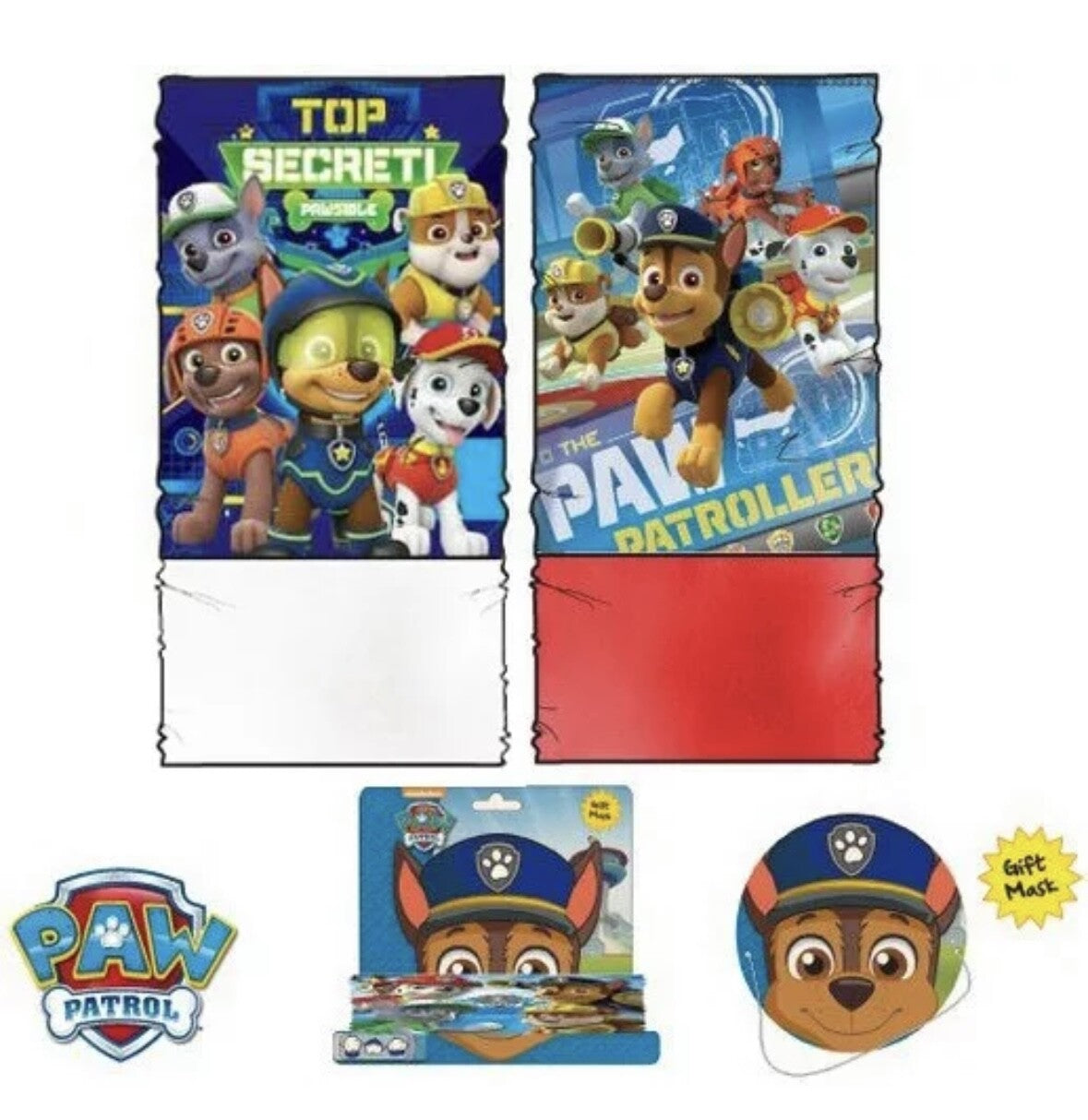 Official PAW Patrol Kids Tube Scarf Snood fleece neck Warmer Winter Gift Xmas