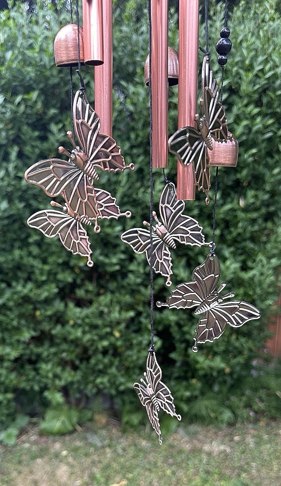 Animal Cat Dog Wind Chime Turtle Butterfly Outdoor Metal Home Patio Porch Garden