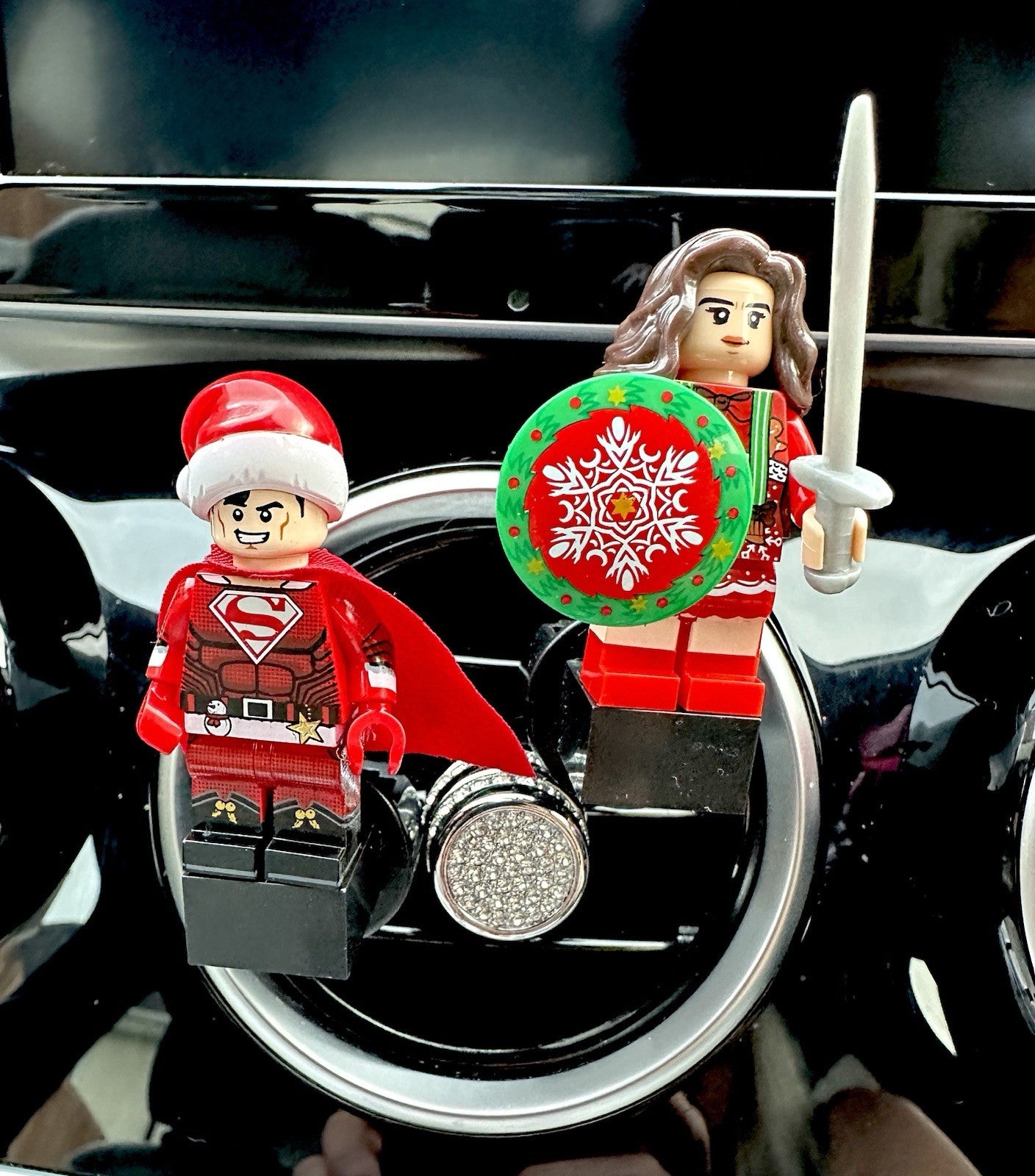 Christmas Batman Car Air Vent Freshener Mini Figure Clip Scent Handmade Gift