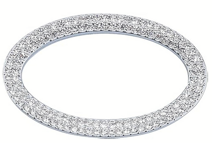 Car Landrover Rhinestone Steering Wheel Emblem crystal Diamond Sticker Logo