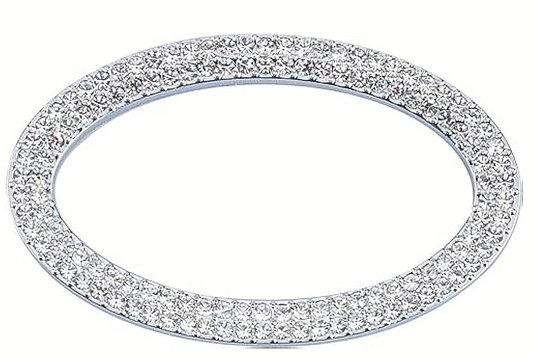 Car Landrover Rhinestone Steering Wheel Emblem crystal Diamond Sticker Logo