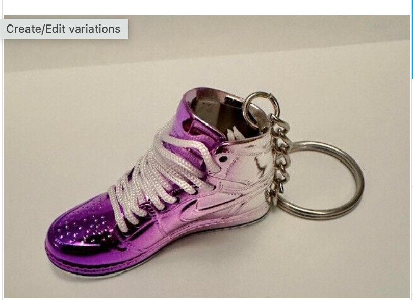 3d nike Sneaker trainer key ring Jordans metallic Mini sports shoe Gift Box High