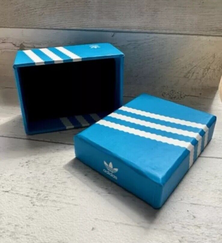 1 ADIDAS Mini 3D Trainer Sneaker Superstars Black White Keyring Inc + Shoe Box