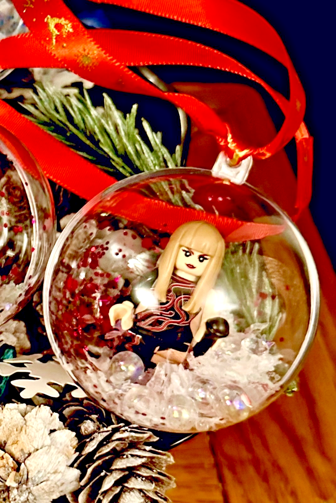Christmas Taylor Mini Figure Bauble Hanging Snowflake Tree 3D Eras Tour Handmade