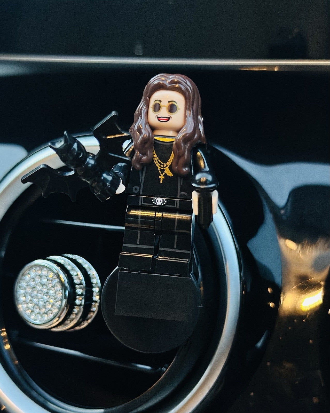 Ozzy Osbourne Car Air Freshener Black Sabbath Mini Figure Clip Vent Scent Gift