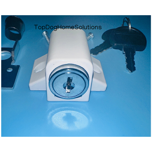 Sliding Patio Door Lock Security Dead Bolt Push Key Locking UPVC Metal Windows