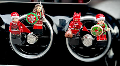 Christmas Batman Car Air Vent Freshener Mini Figure Clip Scent Handmade Gift