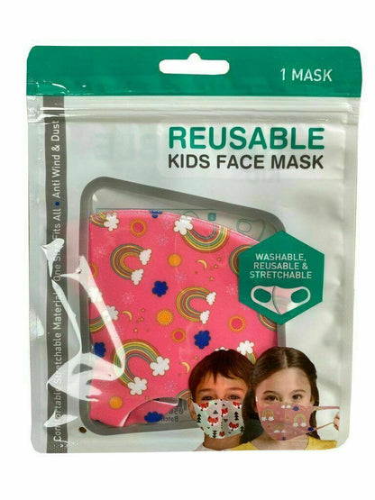 Kids Face Mask Dinosaur Monster Washable Protective Reusable space rainbow sea