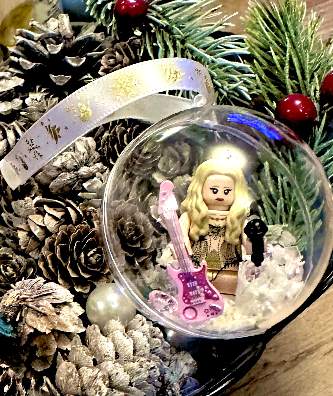 Christmas Taylor Mini Figure Bauble Hanging Snowflake Tree 3D Eras Tour Handmade