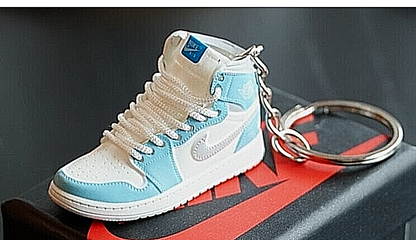 Nike trainer Sneaker keyring 3D Jordan Mini keychain sports shoe Car Key No Box.