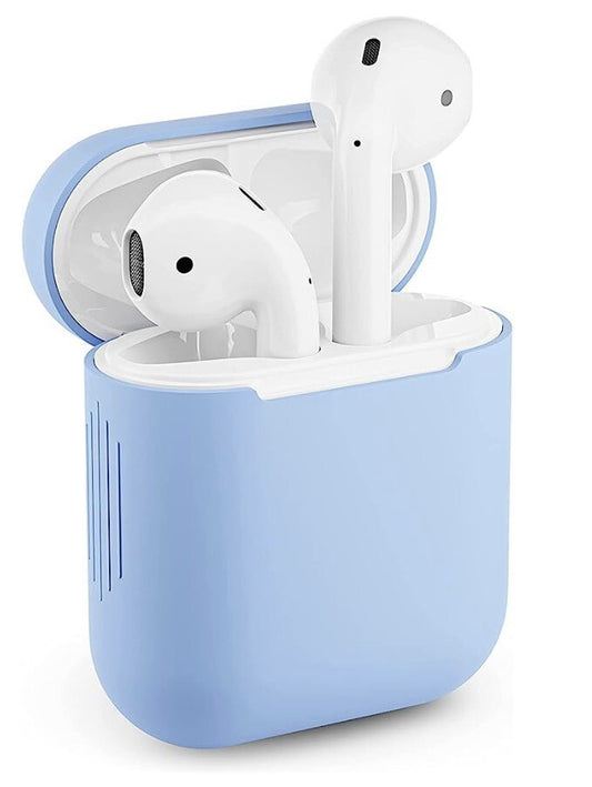Airpods 1 & 2 Silicone Case Blue Skin Shockproof TPU Ear Plugs Buds