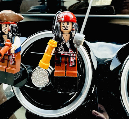 Pirates Caribbean Air Freshener Mini Figure Car Clip Vent Scent Jack Sparrow