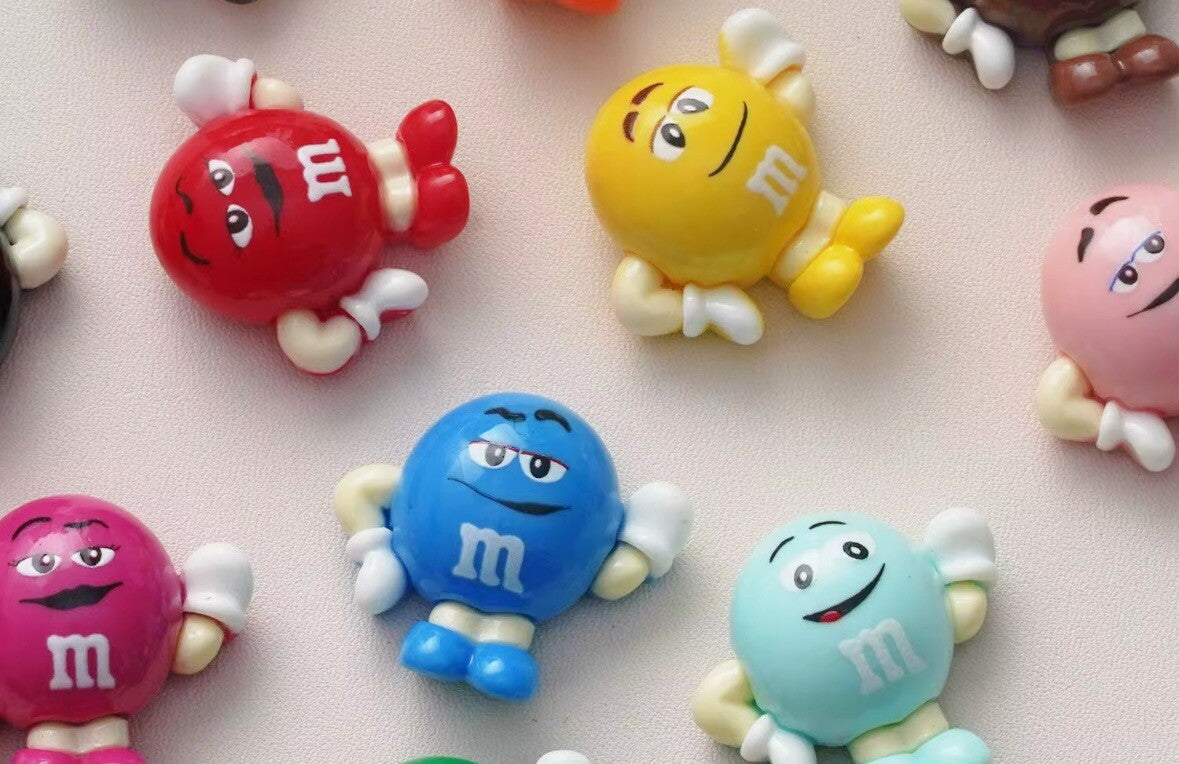 10 X M & M Sweets Candy Flatback Resin Cabochon Embellishment Card Decoration