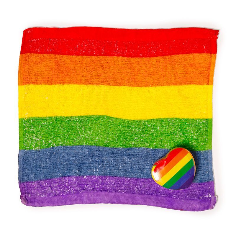 Christmas Bright Rainbow Magic flannel Compressed Travel Towel bath LGBT Holiday