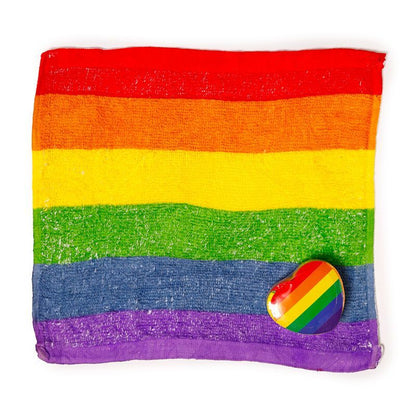 Christmas Bright Rainbow Magic flannel Compressed Travel Towel bath LGBT Holiday
