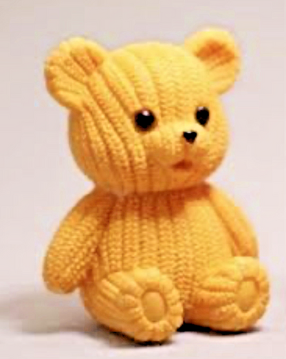 Mini Sitting Teddy Bear Figure Care Pink Brown Gift Love Cute Girlfriend Love