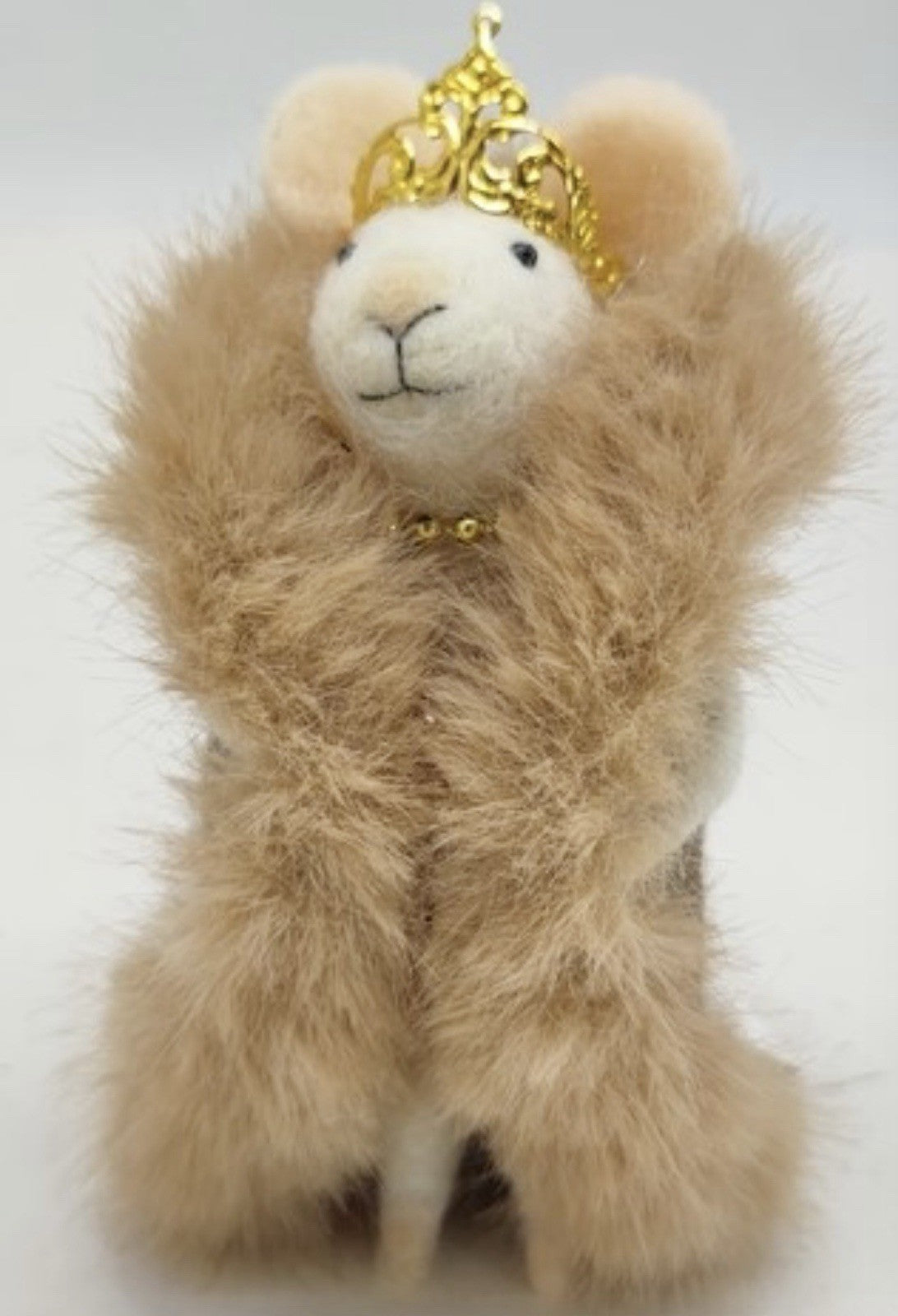 Felt Lady Diva Mouse Hanging Christmas Tree Decoration Handmade