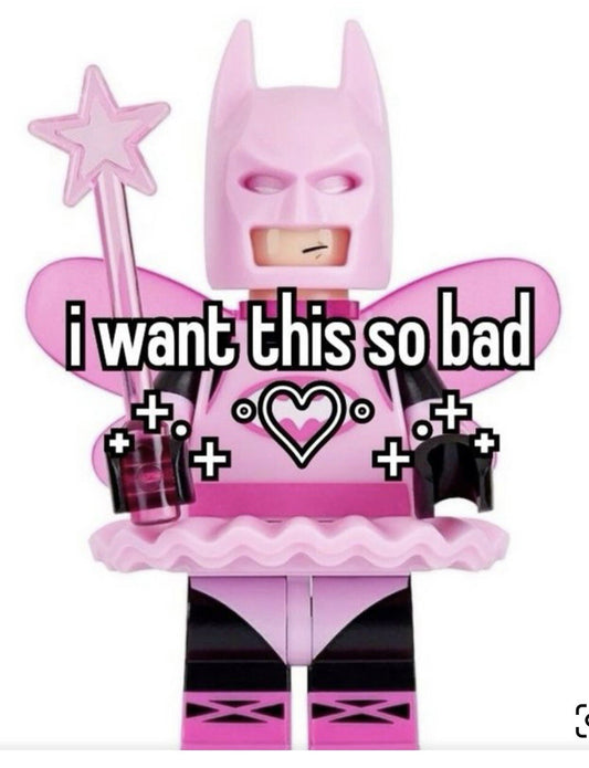 Pink Batman Batgirl Fairy 3D DC Bag Charm Pendant Mothers Day Gift