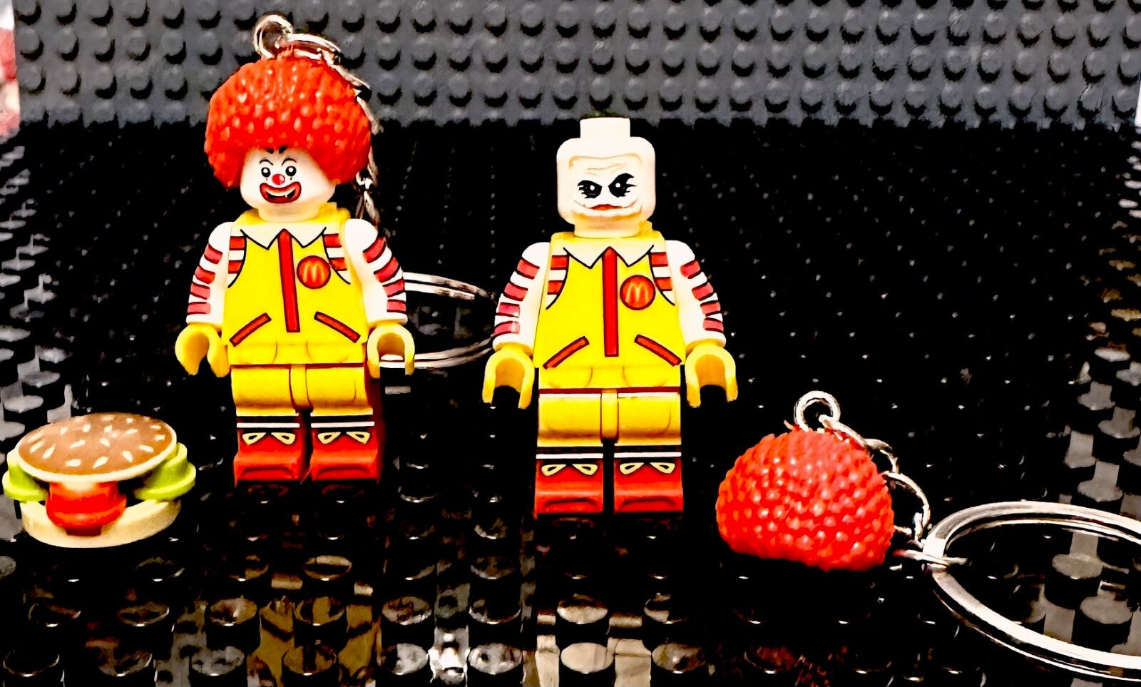 McDonalds Ronald McDonald Figure keyring 3D Bag Charm present gift Bricks Mini