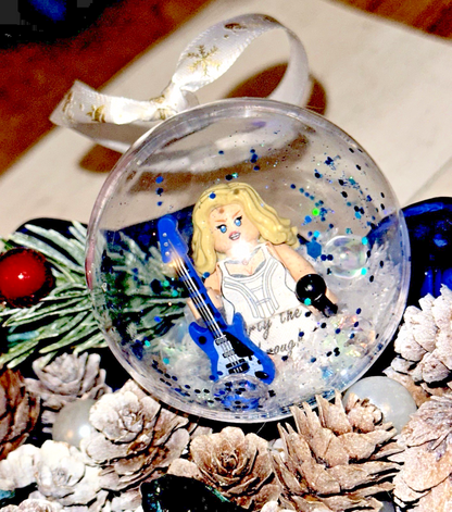 Christmas Taylor Mini Figure Bauble Hanging Snowflake Tree 3D Eras Tour Handmade
