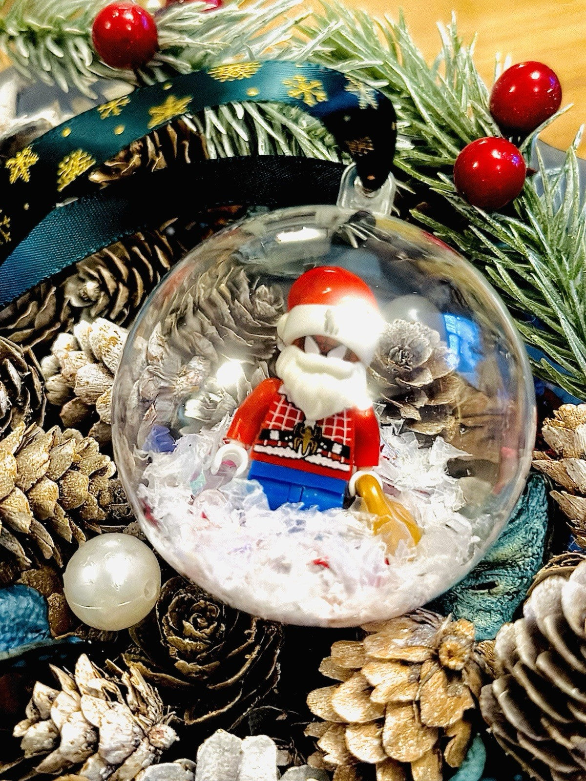 Christmas Marvel Mini Figure Bauble Hanging Snowflake Tree 3D Spiderman Handmade