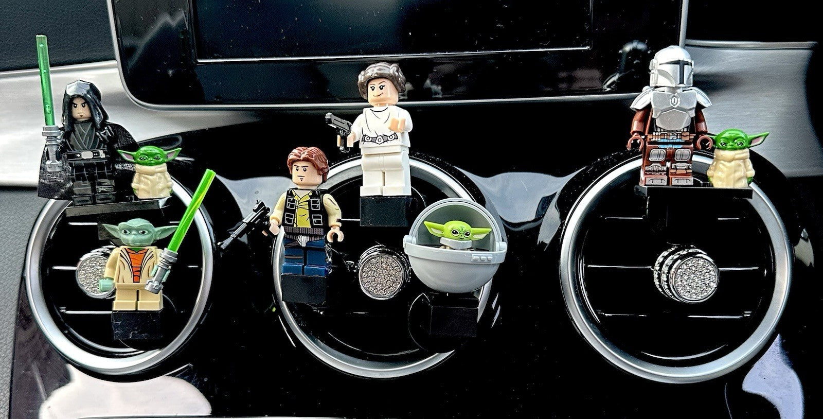 Yoda Car Air Freshener Mini Figure Handmade Clip Vent Scent Christmas Gift