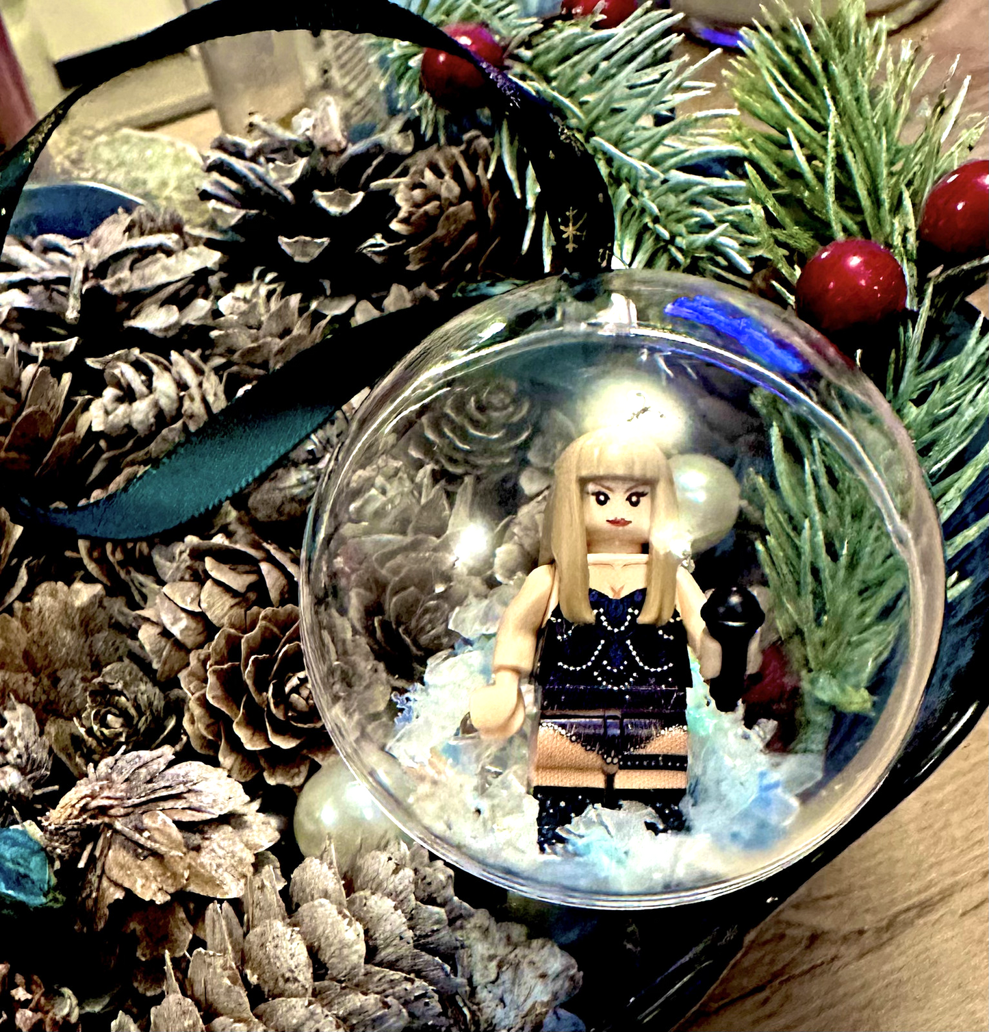 Christmas Taylor Mini Figure Bauble Hanging Snowflake Tree 3D Eras Tour Handmade