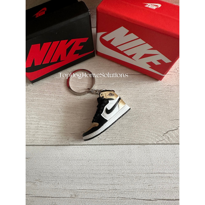 Mini Nike Keyring Sneakers 🔥3D Jordan 1 keychain Trainer Sports Shoe & gift box