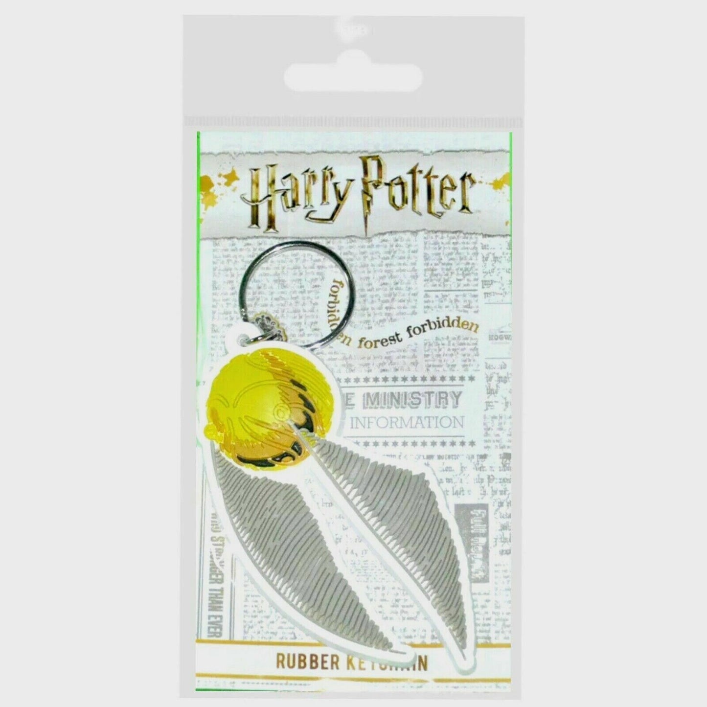 Harry Potter Keyring Golden snitch kids mens 2D car keys bag Gift Rubber Fob