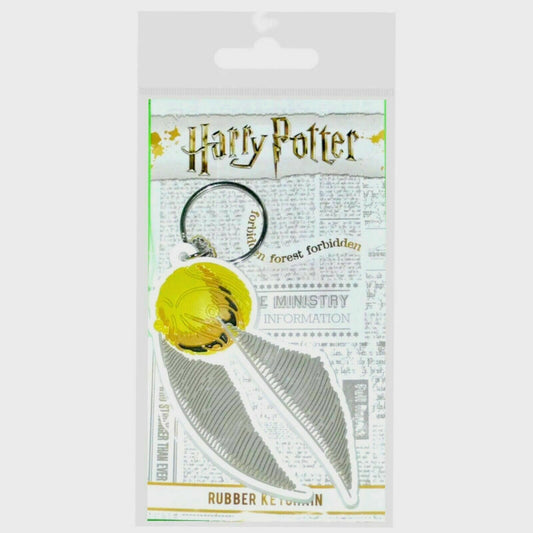 Harry Potter Keyring Golden snitch kids mens 2D car keys bag Gift Rubber Fob