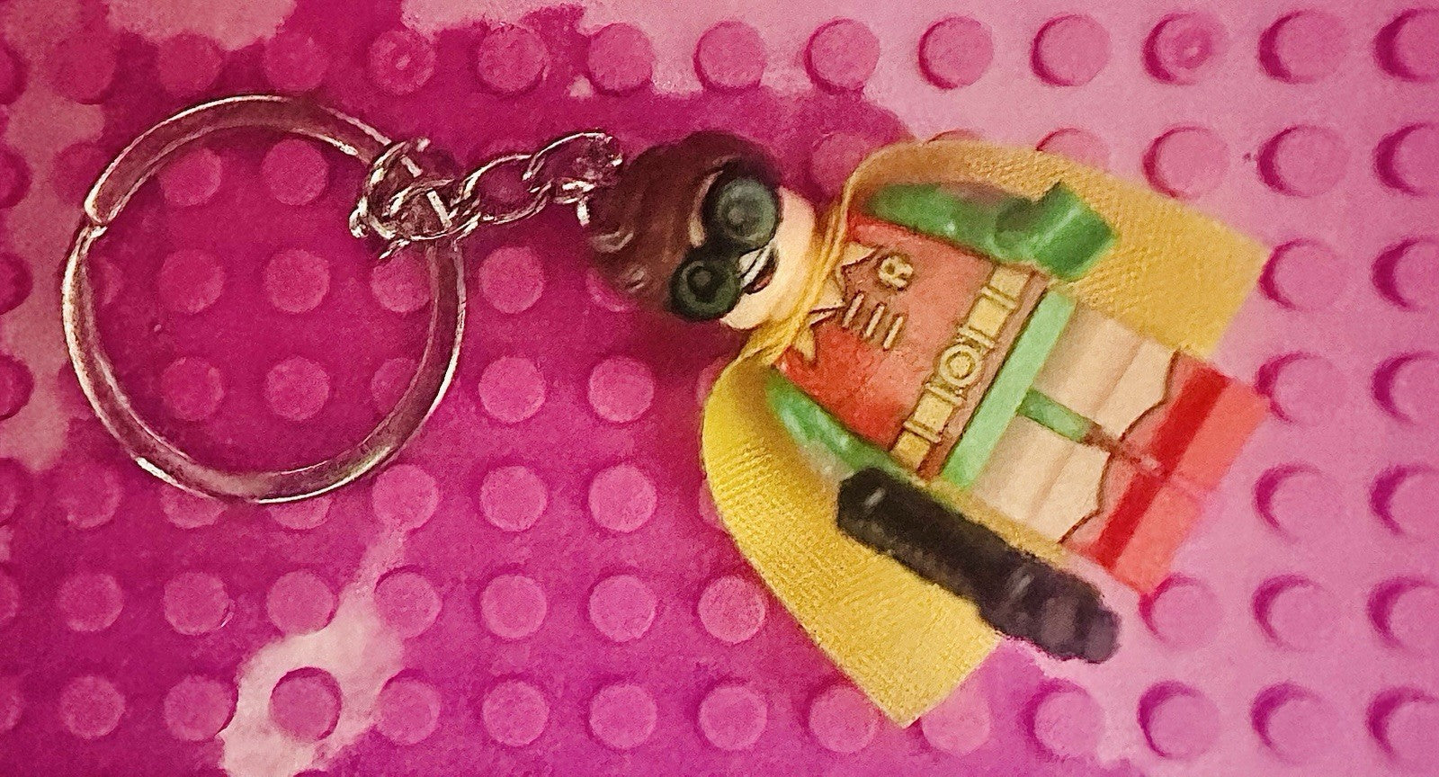 Batman & Robin Keyring Set Mini Figure Keychain Gift DC Couples