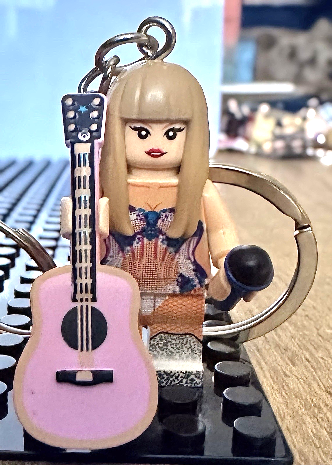 Cute Taylor Inspired 3D Mini Figure Keyring Keychain Eras Gift Music Pop Singer