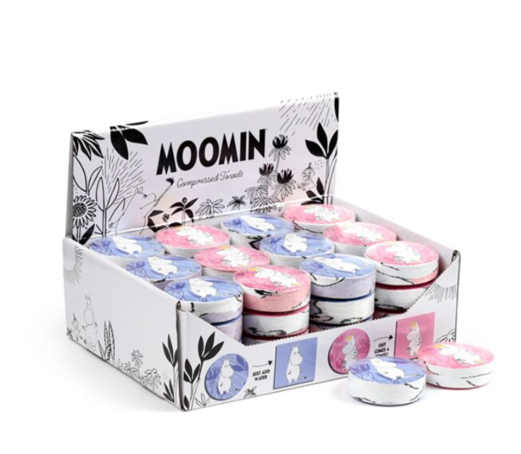 Xmas Moomins Magic flannel cloth Kids wash bath shower travel towel Pink Lilac