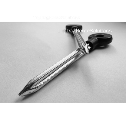 Star Door Bolt Key Extra Long Security Rack Bolts Chubb lock Window Metal 55mm L