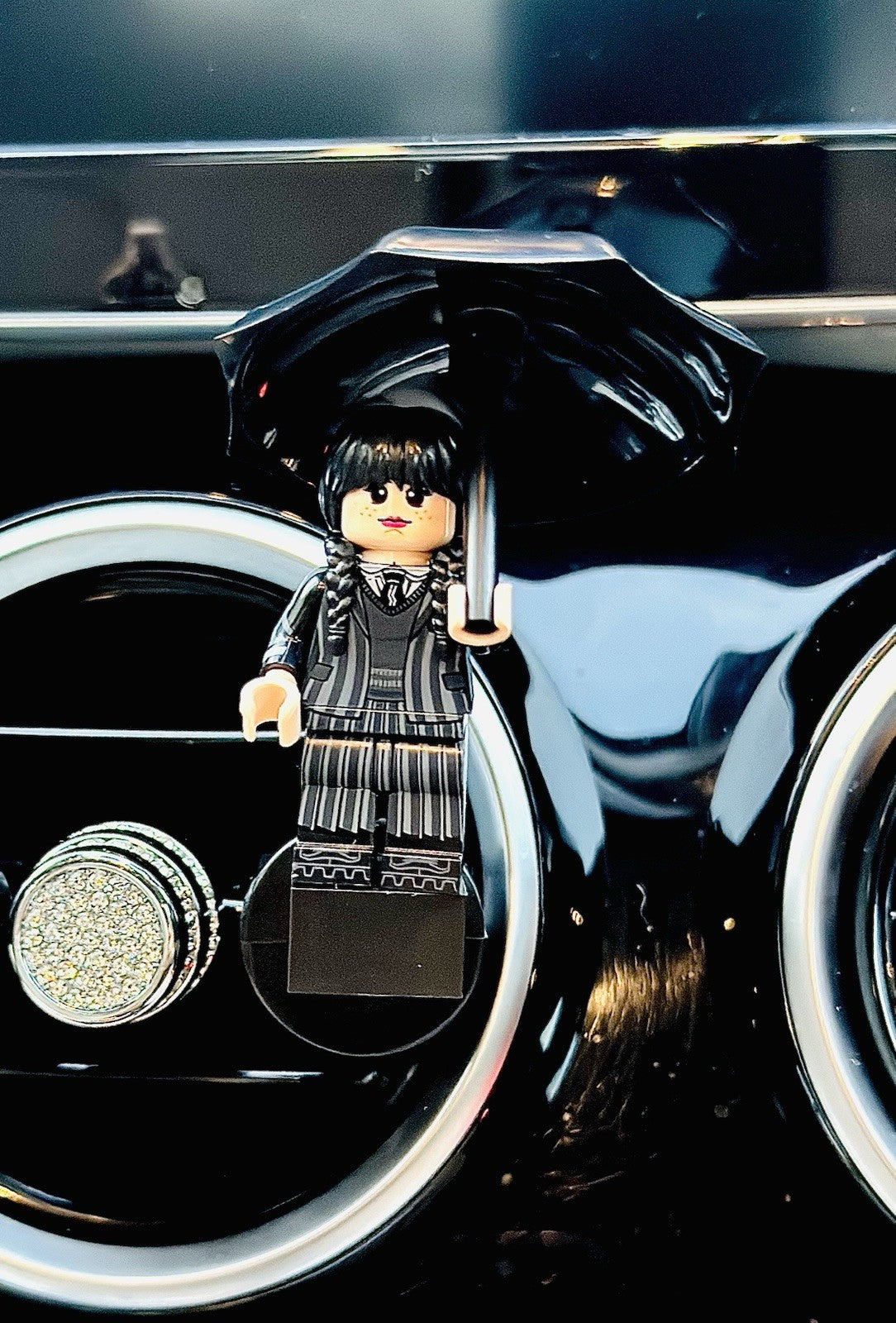 Wednesday Car Air Freshener Figure Halloween Mini Clip Vent Scent