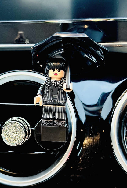 Wednesday Car Air Freshener Figure Halloween Mini Clip Vent Scent