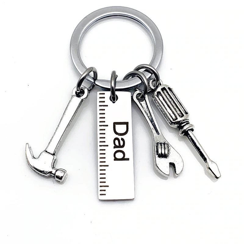 Tools Keyring Gift Dad Grandpa set DIY hammer screwdriver Stainless Steel UK🛠️