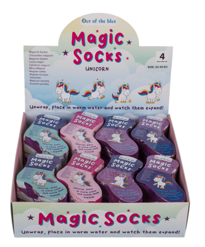 Unicorn Magic Flannel Socks Christmas Kids pair expanding travel Novelty Gift