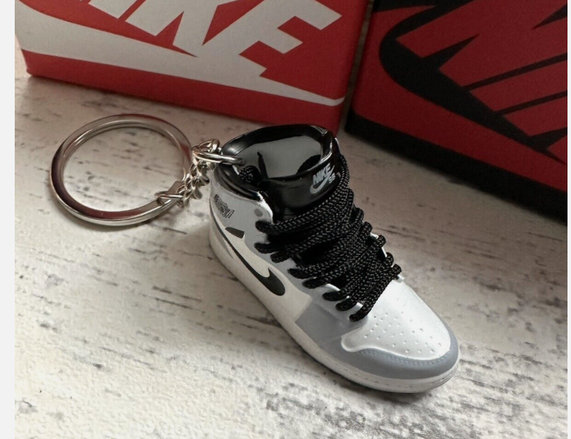Nike trainer Sneaker keyring 3D Jordan Mini keychain sports shoe Car Key No Box.