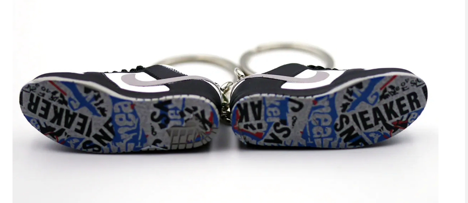 Nike Keyring Dunks Black Staple Pigeon Low SB Trainer Sneaker 3D Keychain + Box