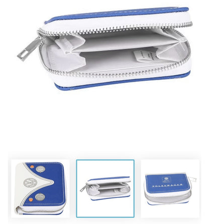 VW VOLKSWAGEN CAMPER VAN BUS RED BLUE ZIP COIN WALLET PURSE NEW WITH TAGS