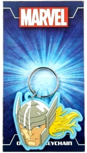 Marvel Keyring Thor kids boys mens 2D car keys bag Gift silicone Rubber Fob