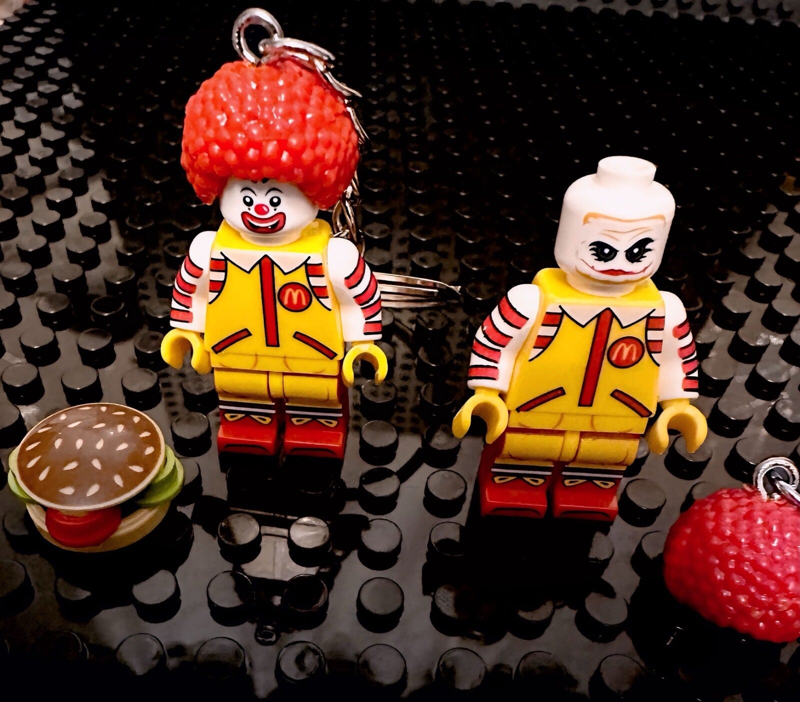 McDonalds Ronald McDonald Figure keyring 3D Bag Charm present gift Bricks Mini