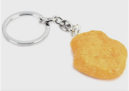 Chicken Nugget Keyring McDonalds KFC Wings Novelty Funny Joke Key Chain Foodie