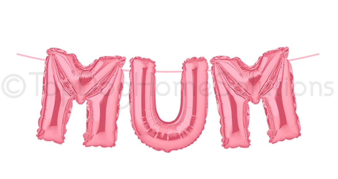 Mother's Day Foil Balloon Self Inflating Banner Party Decoration Balloons Mum