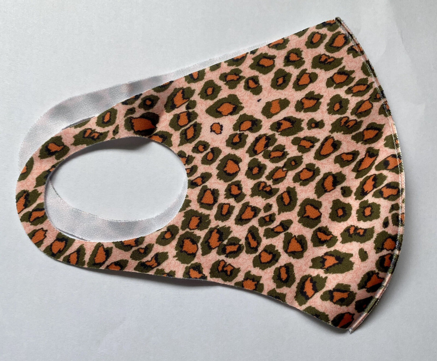 Ladies washable soft face mask leopard print Fabric Covering reusable breathable